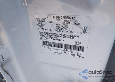 2006 Ford F-150 Stx/Xl/Xlt from USA, damaged, VIN 1FTRX14W06NA02575